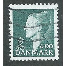 DEN 1997 4.00KR 'QUEEN MARGRETHE II' FINE USED (EBID43-045)