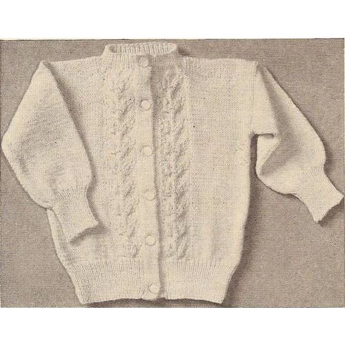 Knit Baby Pattern Baby Cardigan (1)