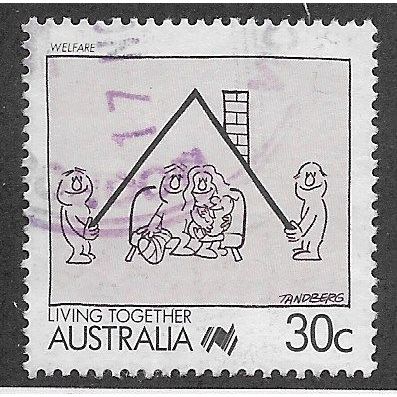 AUS 1988 30c 'LIVING TOGETHER - WELFARE' FINE USED (EBID67-164)