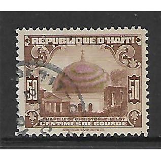 HAITI 1933 50c BROWN CHRISTOPHES CHAPEL MILOT SG 322 FINE USED