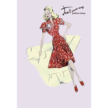 Polka-Dot Spring Dress 12 x 18 Poster