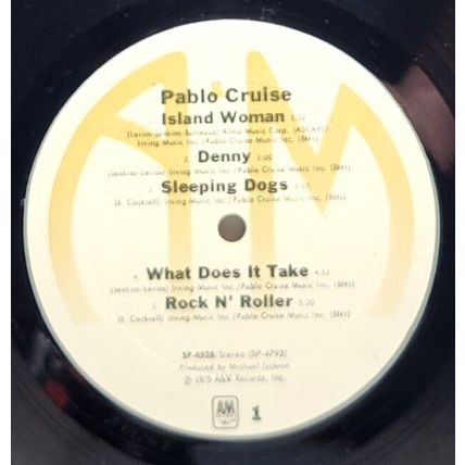 PABLO CRUISE Self-Titled Pablo Cruise 1975 LP Vinyl Record Album (P10)