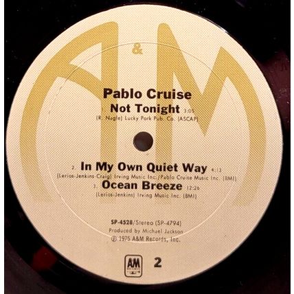 PABLO CRUISE Self-Titled Pablo Cruise 1975 LP Vinyl Record Album (P10)