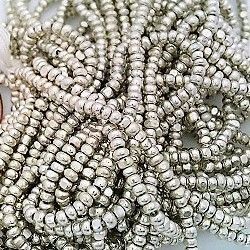 Craft Items 12/0 Seed Bead Charlotte Cut Half Hank Silver Plate
