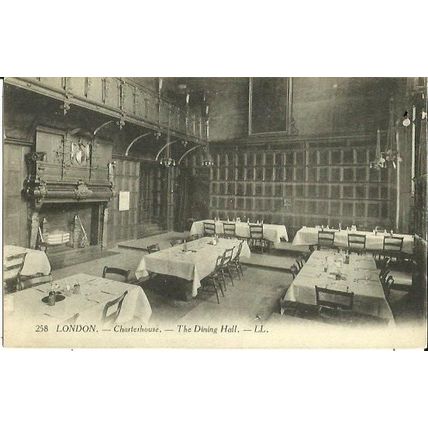 LONDON Charterhouse Dining Hall Postcard (LL 258)