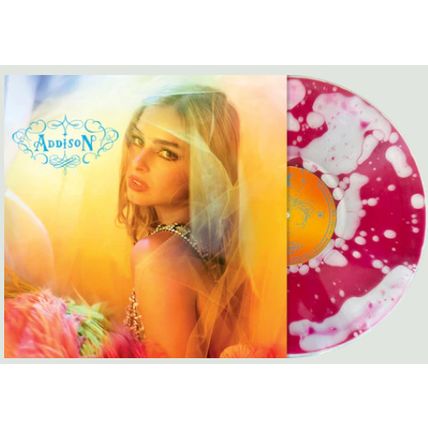 Addison Rae - Addison Bad World LIMITED Pink Liquid Filled Vinyl LP *PRESALE*