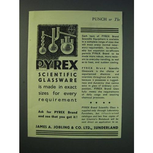 1942 Pyrex Scientific Glassware Ad - Made in Exact Sizes