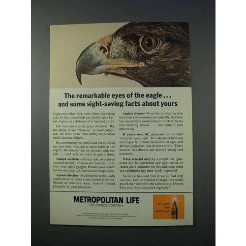1963 Metropolitan Life Insurance Ad - Eyes of the Eagle