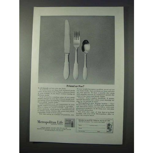 1963 Metropolitan Life Insurance Ad - Friend or Foe?