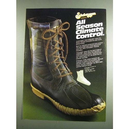 1984 Sheboygan Cordura Nylon Pac Boots Ad