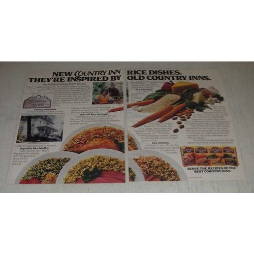 1986 Uncle Ben's Country Inn Rice Ad - They're Inspired