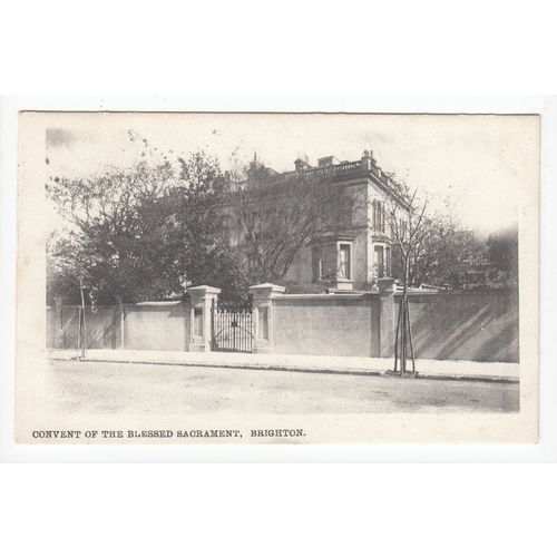 Convent of the Blessed Sacrament Brighton Postcard 1912 East Sussex