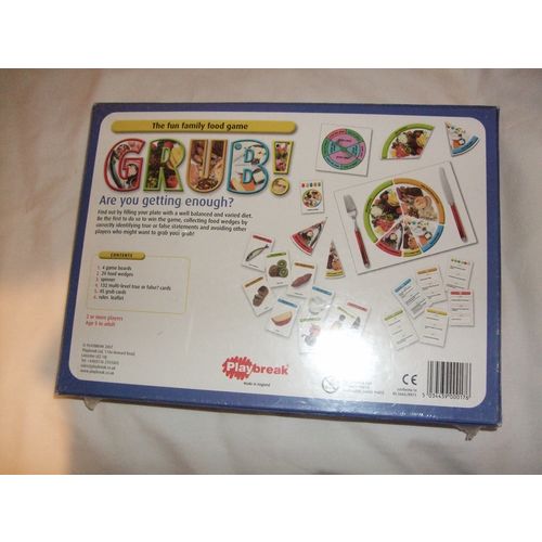 New GRUB The Fun Family Food Game From Playbreak 2007 Made in the UK