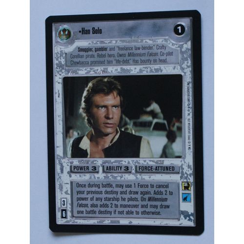 Star Wars CCG: Premiere Limited # Han Solo (A) light 1995 decipher