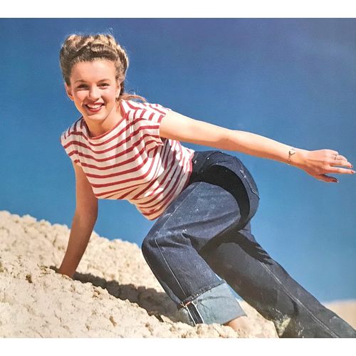 Marilyn Monroe vintage print Jeans Rockabilly poster Playboy Man Gift Wall Art e