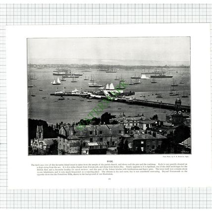 X1971) RYDE Isle Of Wight / The Exchange BRADFORD - c.1895 Book Print