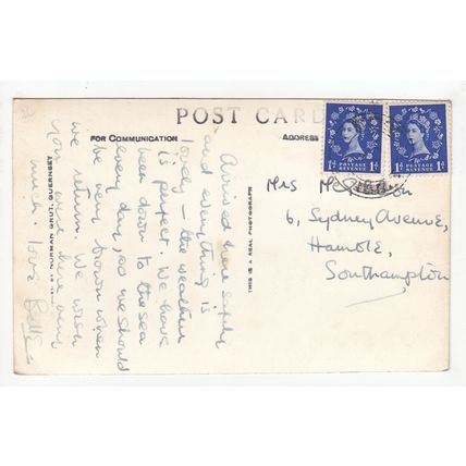 Corbelets or Corblets Bay Alderney Postcard RP Channel Islands