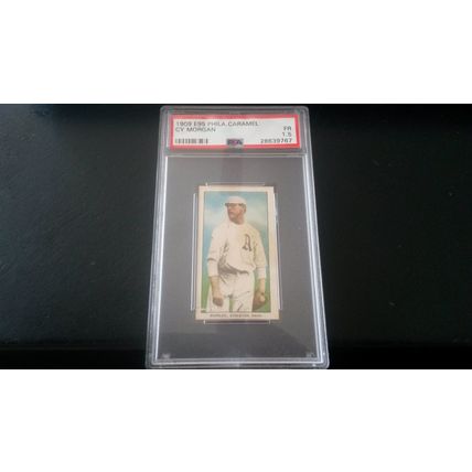 1909 E95 Philadelphia Caramel Cy Morgan PSA Fair (1.5) Athletics American
