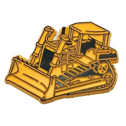 Construction Bulldozer Fridge Magnet