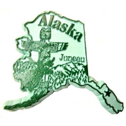 Alaska Juneau Fridge Magnet