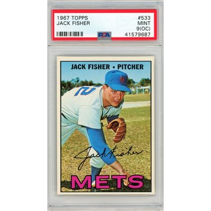 1967 Topps Jack Fisher #533 PSA 9 (OC) P1324