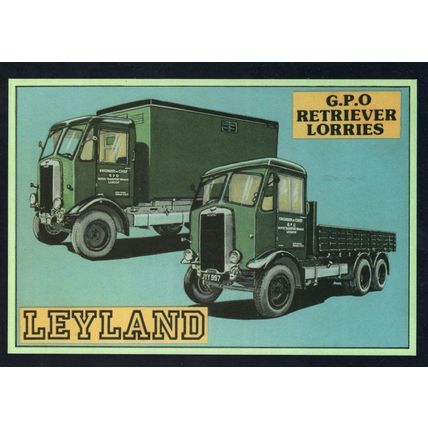 Leyland GPO Retriever Lorry Lorries Transport Postcard