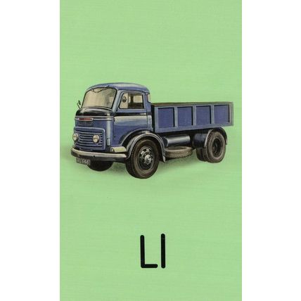 L Is For Lorry Vintage Classic Ladybird Alphabet Book Postcard