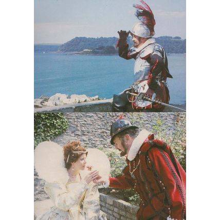 Queen Elizabeth I Francis Drake Plymouth Armada Experience Royal 2x Postcard s