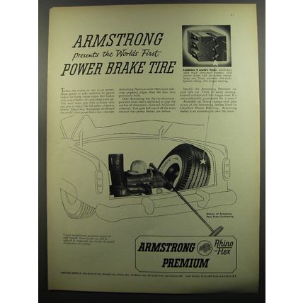 1953 Armstrong Rhino-Flex Premium Tires Advertisement