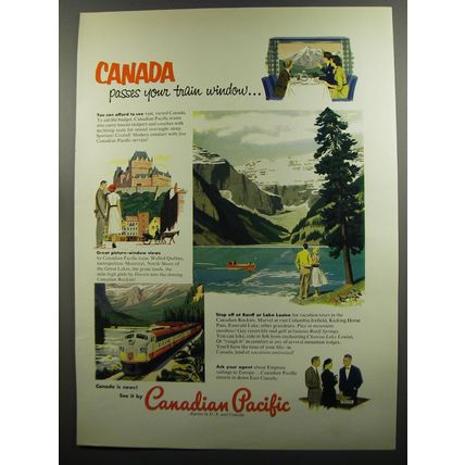 1953 Canadian Pacific Advertisement - Canada passes your train window