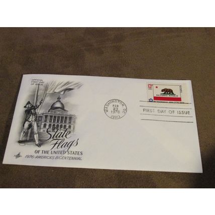 1976 USA / United States FDC Cover -American State Flags series - California