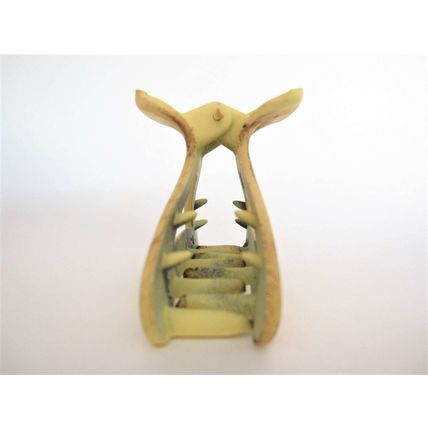 Faux wood wooden geometrical triangle hair claw clip medium fine hair