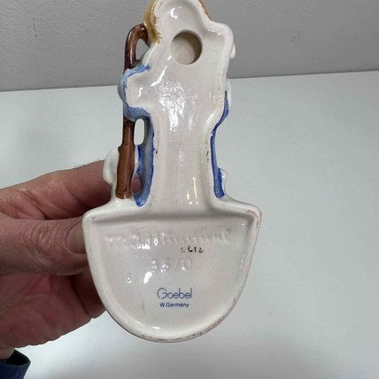 Goebel Hummel Holy Water Font Good Shepard Germany Vintage signed Catholic Jesus