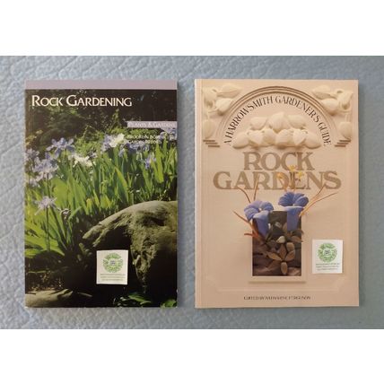 LOT of 2 BOOKS on ROCK GARDENING & PLANTS & GARDENS