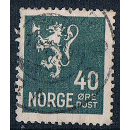 Norway 1926 SG193 no63 Lion 40 ore Used Stamp