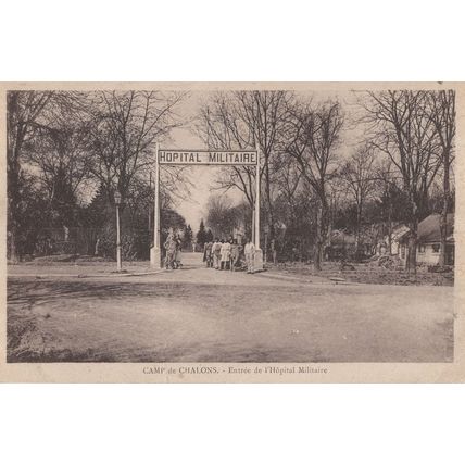 Camp De Chalons French WW1 Military Hospital Entrance Old Postcard