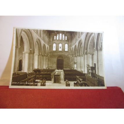 ST. DAVID'S CATHEDRAL, PEMBROKESHIRE unused vintage postcard by Judges 12159 =