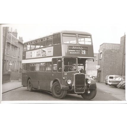 Black & White Photograph of Thames Valley Traction Co. Ltd. - KHU 624 ex Bristol