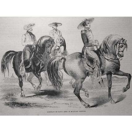 Santa Anna + National Hotel, Washington, DC - Gleason's Pictorial May 15, 1852