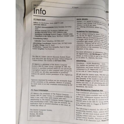 PC Report, September 1989 - a publication of the Boston Computer Society
