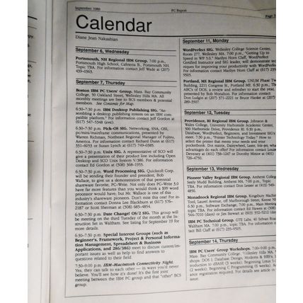 PC Report, September 1989 - a publication of the Boston Computer Society