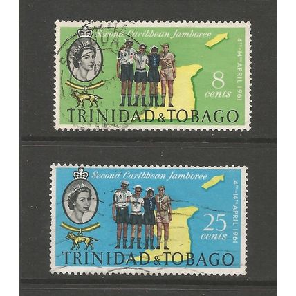 Trinidad and Tobago 1961 Scout Jamboree, used set. SG298-9