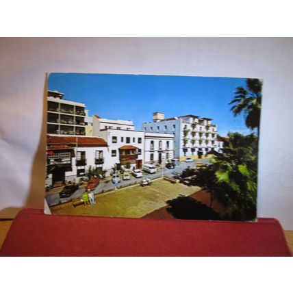 PLAZA DE LA IGLESIA, PUERTO DE LA CRUZ, TENERIFE, SPAIN used postcard 1971 pm =