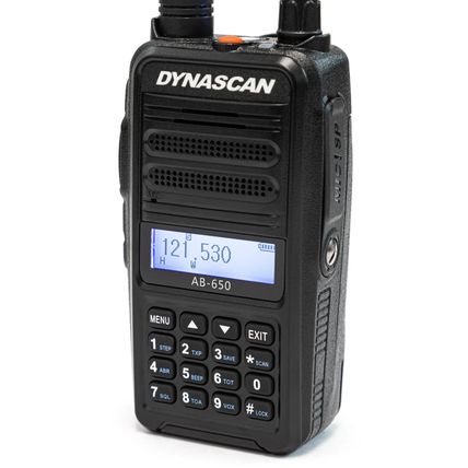 Dynascan AB-650 Walkie-talkie RX/TX banda aérea , aviación, drones, radioescucha