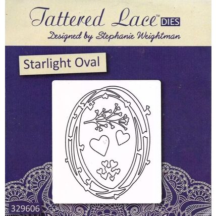 Tattered Lace. Starlight Oval Die Set. Die Cutting Cardmaking Scrapbooking Craft