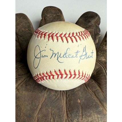 Jim "Mudcat" Grant Signed Autographed Official American League (OAL) Baseball