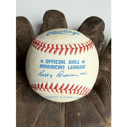 Jim "Mudcat" Grant Signed Autographed Official American League (OAL) Baseball