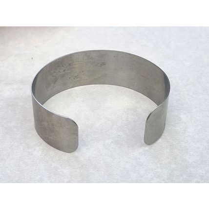 Wide Silver Tone Floral Cuff Bracelet, Etched Rose Botanical Bangle, Vintage