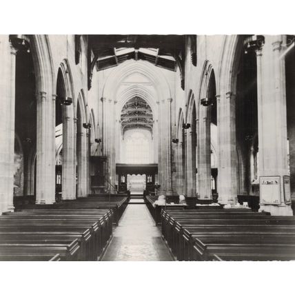 Vintage postcards Church interiors. Unposted. Job lot