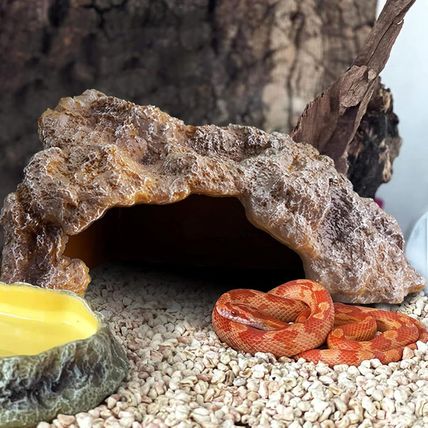 Reptile Hides Large Rock Reptile Cave Hideout Terrarium Habitat Decor Ornament S